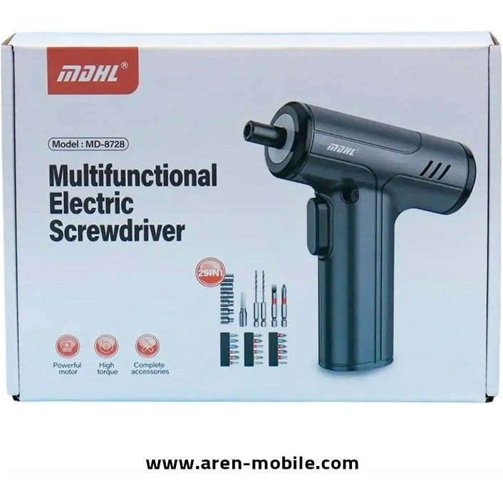 پیچ گوشتی شارژی ام دی اچ ال MDHL مدل MD-8728 چندکاره